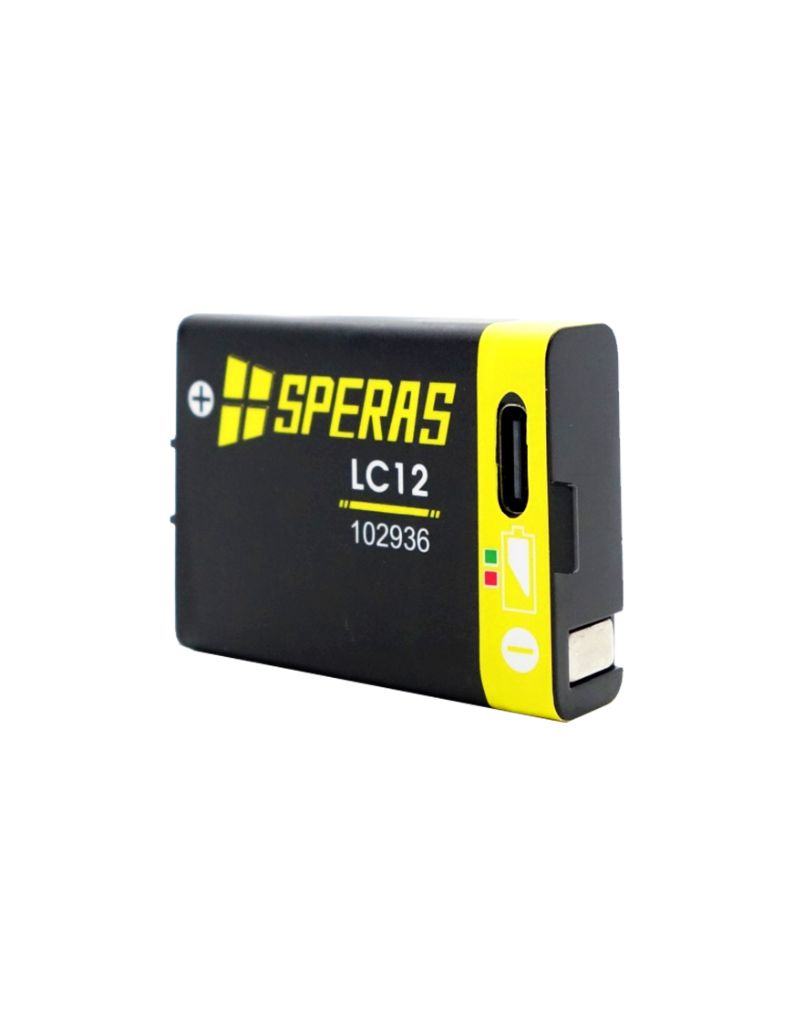 SPERAS LC12 ΜΠΑΤΑΡΙΑ ΛΙΘΙΟΥ 3,7V-1250mAh ΓΙΑ ΦΑΚΟ ΚΕΦΑΛΗΣ B7 SPERAS
