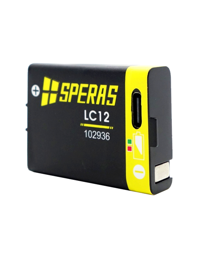 SPERAS LC12 ΜΠΑΤΑΡΙΑ ΛΙΘΙΟΥ 3,7V-1250mAh ΓΙΑ ΦΑΚΟ ΚΕΦΑΛΗΣ B7  SPERAS